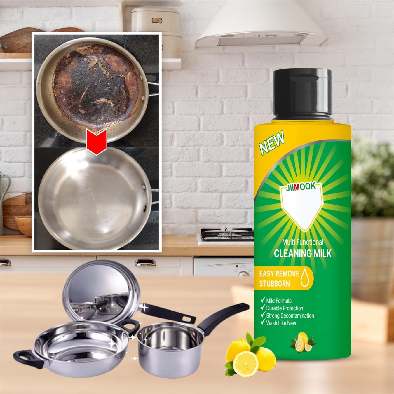 Cleaning Agent for Kitchen & Bathroom ( Pack Of 2 ) by Dropdash