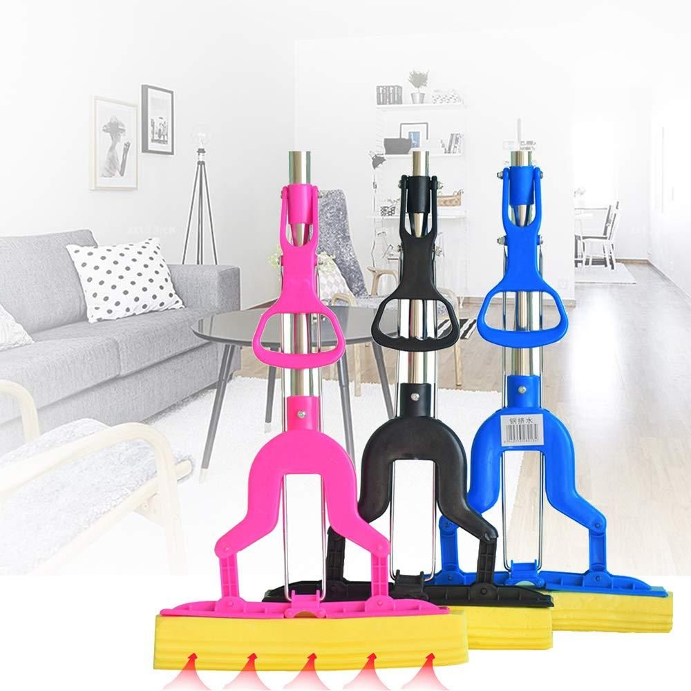 Mop Home Cleaning Sponge Floor Cleaning & Folding Absorbing Squeeze Water Magic Mop (Assorted) by Dropdash