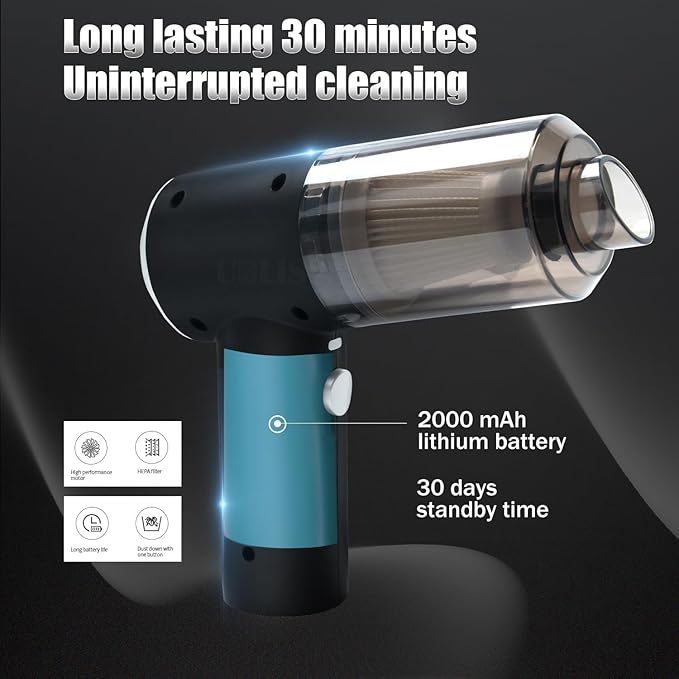 Mini Portable 3-in-1 Vaccum Cleaner by Dropdash