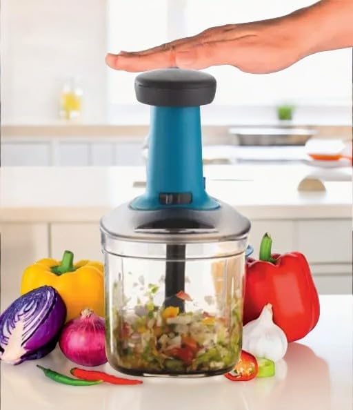 Manual Hand Press Push Chopper by Dropdash