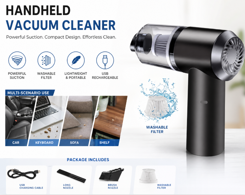 Portable Vacuum Cleaner by Dropdash