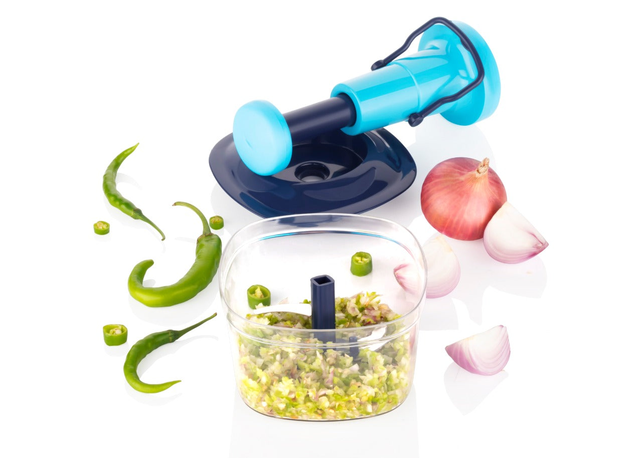 Manual Hand Press Push Chopper by Dropdash