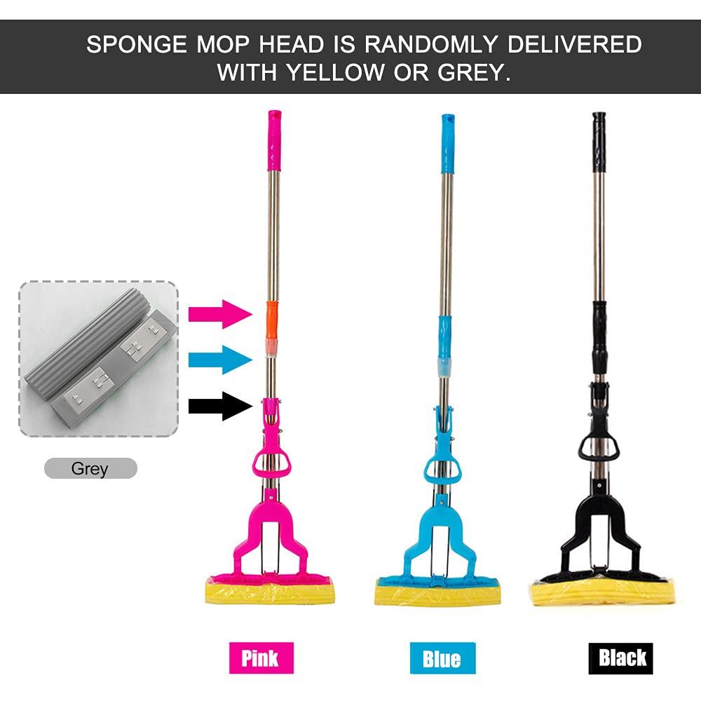 Mop Home Cleaning Sponge Floor Cleaning & Folding Absorbing Squeeze Water Magic Mop (Assorted) by Dropdash