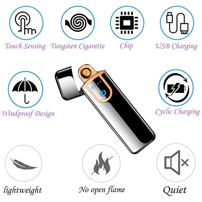 Touch Screen LED Intelligent lighter by Dropdash